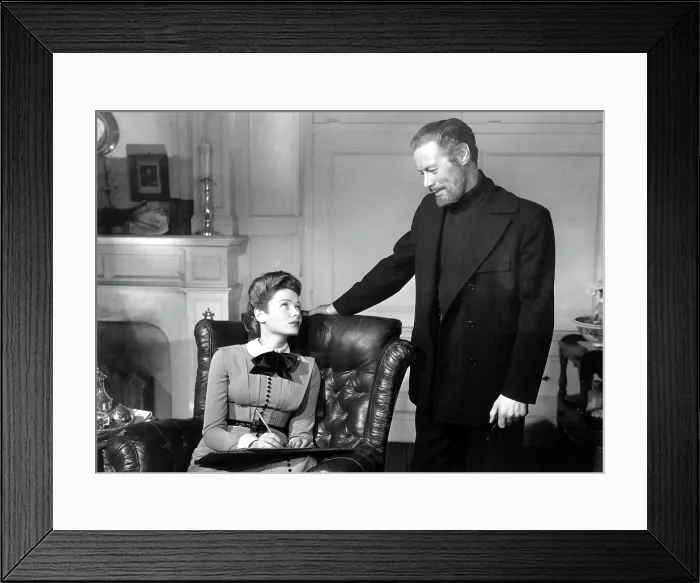 Framed Print : THE GHOST AND MRS. MUIR, Gene Tierney (wearing a costume designed by Oleg Cassini), Rex Harrison, 1947, TM & Copyright (c) 20th Century Fox Film Corp. All rights reserved
