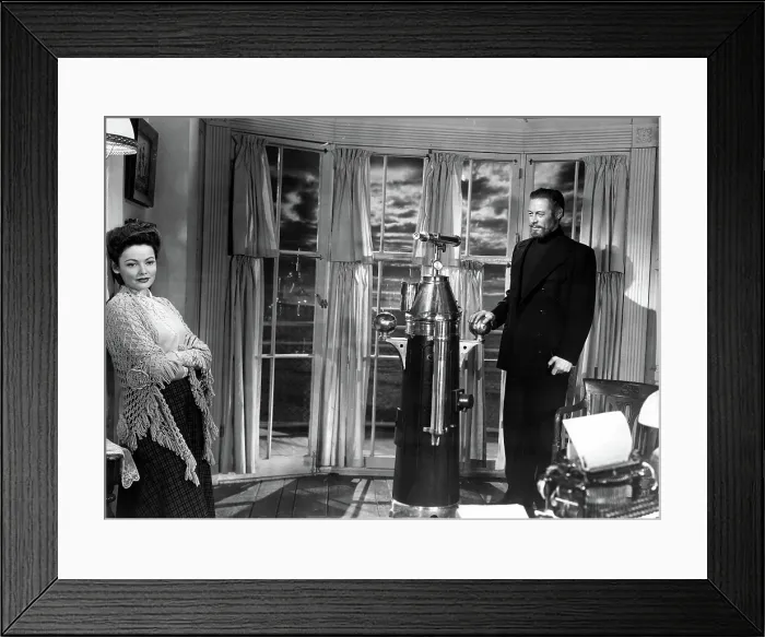 Framed Print : THE GHOST AND MRS. MUIR, Gene Tierney, Rex Harrison, 1947, TM & Copyright (c) 20th Century Fox Film Corp. All rights reserved. TM and Copyright 20th Century Fox Film Corp
