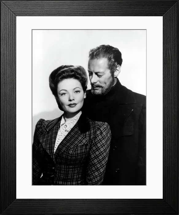 Framed Print : THE GHOST AND MRS. MUIR, Gene Tierney (wearing a costume designed by Oleg Cassini), Rex Harrison, 1947, TM & Copyright (c) 20th Century Fox Film Corp. All rights reserved