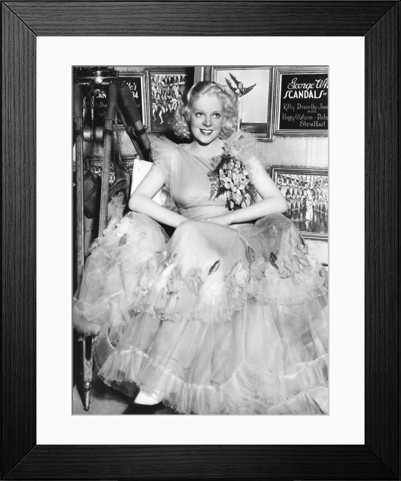 Framed Print : GEORGE WHITE'S SCANDALS, Alice Faye on set, 1934, TM & Copyright 20th Century Fox Film Corp. / courtesy Everett Collection Framed Print : GEORGE WHITE'S SCANDALS, Alice Faye on set, 1934, TM & Copyright 20th Century Fox Film Corp. / courtesy Everett Collection