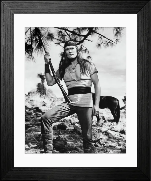 Framed Print : GERONIMO, Chuck Connors, 1962 Framed Print : GERONIMO, Chuck Connors, 1962