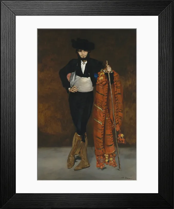 Framed Print : Young Man in the Costume of a Majo, by Edouard Manet, 1863, French impressionist oil painting Framed Print : Young Man in the Costume of a Majo, by Edouard Manet, 1863, French impressionist oil painting