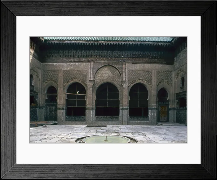 Framed Print : Bou Inaniyya Madrasa, 1350-1355, 14th Century, mixed technique - Whole artwork view