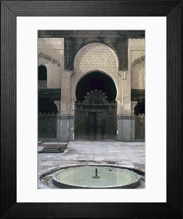 Framed Print : Bu Inaniyya Madrasa, c. 1350-1355, 14th Century, mixed technique - Whole artwork view