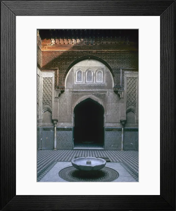 Framed Print : Al-Attarine Madrasa, 1323-1325, 14th Century, mixed technique - Whole artwork view