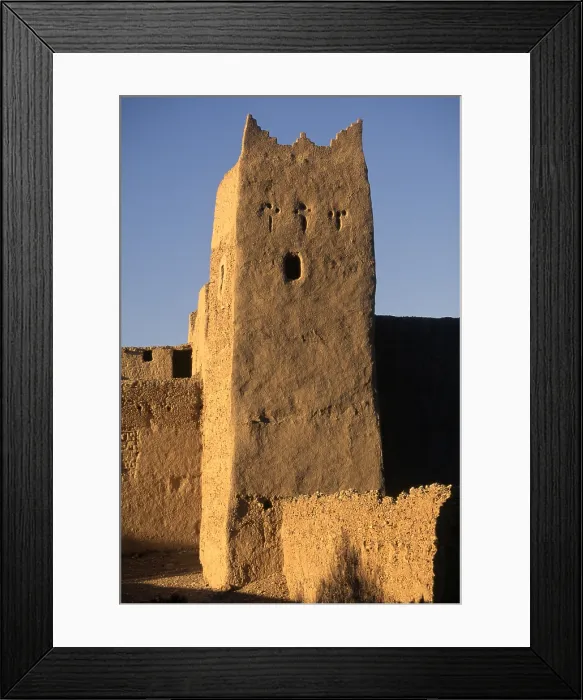 Framed Print : Kasbah, brickwork - Whole artwork view