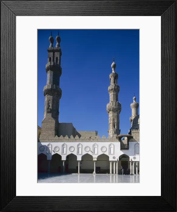 Framed Print : Al-Azhar Mosque, 1129-1149, 12th Century, mixed technique - Whole artwork view Framed Print : Al-Azhar Mosque, 1129-1149, 12th Century, mixed technique - Whole artwork view