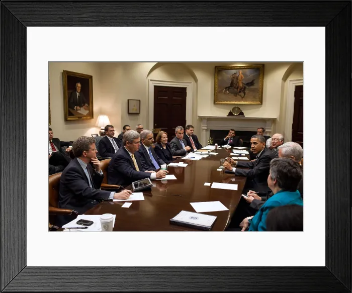 Framed Print : President Barack Obama meeting with 2nd Term Cabinet, April 26, 2012 Framed Print : President Barack Obama meeting with 2nd Term Cabinet, April 26, 2012
