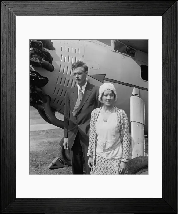 Framed Print : Charles Lindbergh and his wife, Anne Morrow, at Bolling Field, Washington, D.C. Sept. 18, 1929 Framed Print : Charles Lindbergh and his wife, Anne Morrow, at Bolling Field, Washington, D.C. Sept. 18, 1929