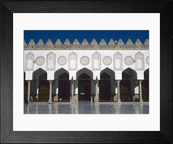 Framed Print : Al-Azhar Mosque, 1129-1149, 12th Century, mixed technique - Whole artwork view Framed Print : Al-Azhar Mosque, 1129-1149, 12th Century, mixed technique - Whole artwork view
