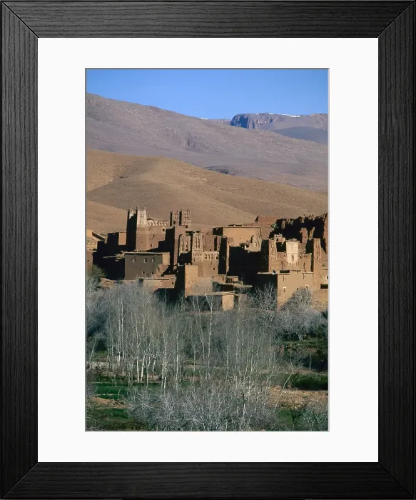 Framed Print : Ksour of Ait Arbi, 17th Century, brickwork - Whole artwork view