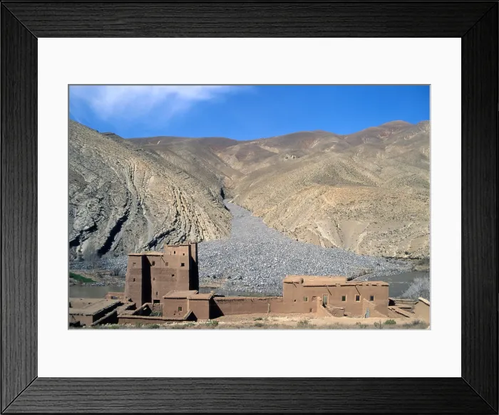 Framed Print : Ksour of Ait Arbi, 17th Century, brickwork - Whole artwork view