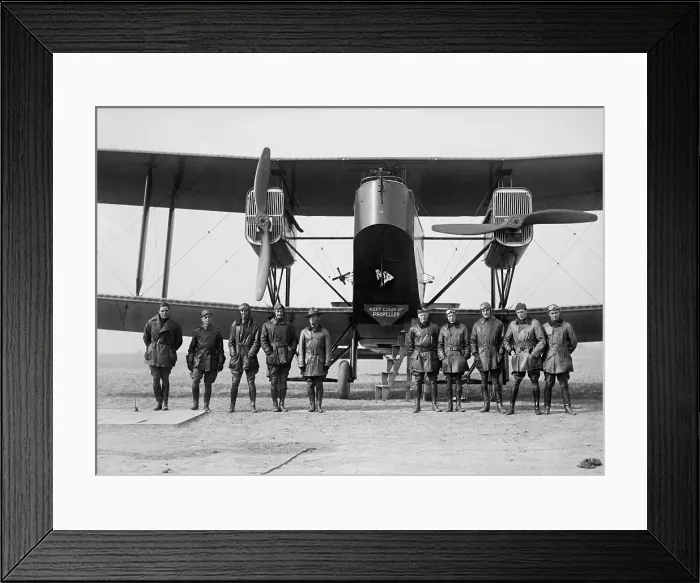 Framed Print : British Handley Page transport bi-plane at Bolling Field, ca. 1921. It was an early bomber used by Britain during WW1 and was one of the largest in the world Framed Print : British Handley Page transport bi-plane at Bolling Field, ca. 1921. It was an early bomber used by Britain during WW1 and was one of the largest in the world