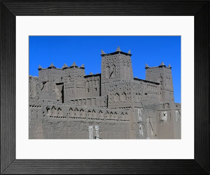 Framed Print : Kasbah of Amerhidil, 18th Century, brickwork - Whole artwork view Framed Print : Kasbah of Amerhidil, 18th Century, brickwork - Whole artwork view
