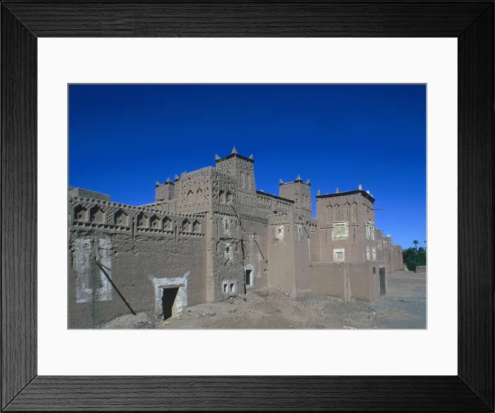 Framed Print : Kasbah of Amerhidil, 18th Century, brickwork - Whole artwork view Framed Print : Kasbah of Amerhidil, 18th Century, brickwork - Whole artwork view