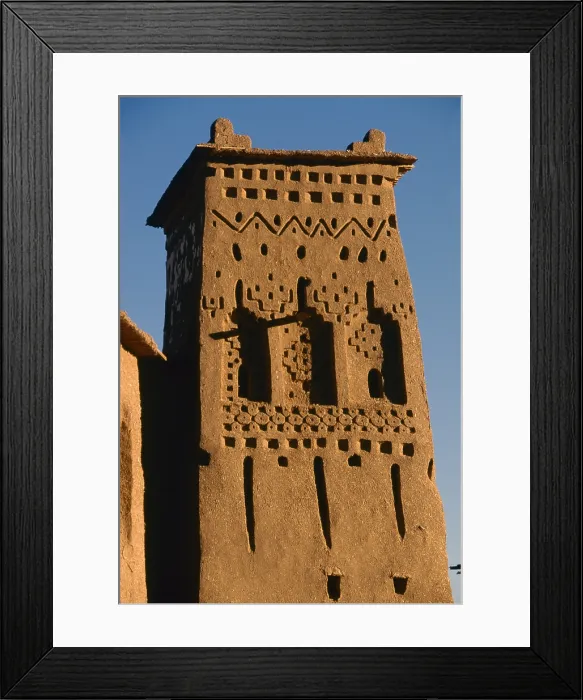 Framed Print : At Benhaddou, 17th century, brickwork - Whole artwork view Framed Print : At Benhaddou, 17th century, brickwork - Whole artwork view