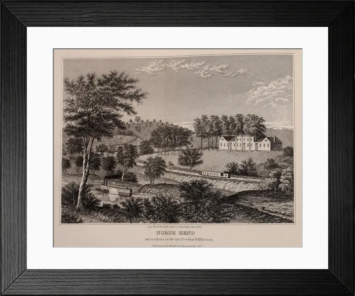 Framed Print : Large home of President William Henry Harrison in North Bend Ohio