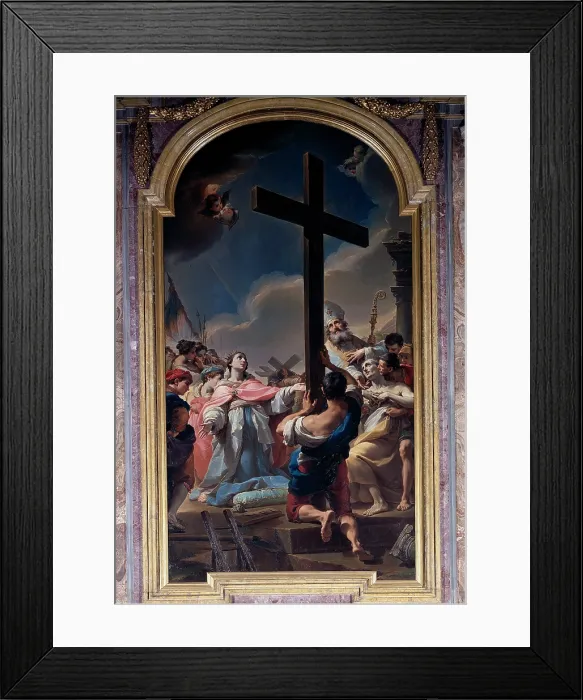 Framed Print : Gandolfi Ubaldo, St Helena Finding the True Cross, 1775, 18th Century, oil on canvas, Italy, Piemonte, Vercelli, Cathedral