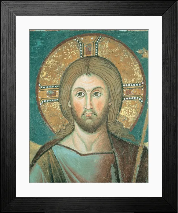 Framed Print : Unknown, Christ Enthroned with Angels, 1275 - 1300, 13th Century, fresco, Italy, Lazio, Rome, Santuario della Scala Santa, Votive Chapel of the Sancta Sanctorum, eastern wall Framed Print : Unknown, Christ Enthroned with Angels, 1275 - 1300, 13th Century, fresco, Italy, Lazio, Rome, Santuario della Scala Santa, Votive Chapel of the Sancta Sanctorum, eastern wall