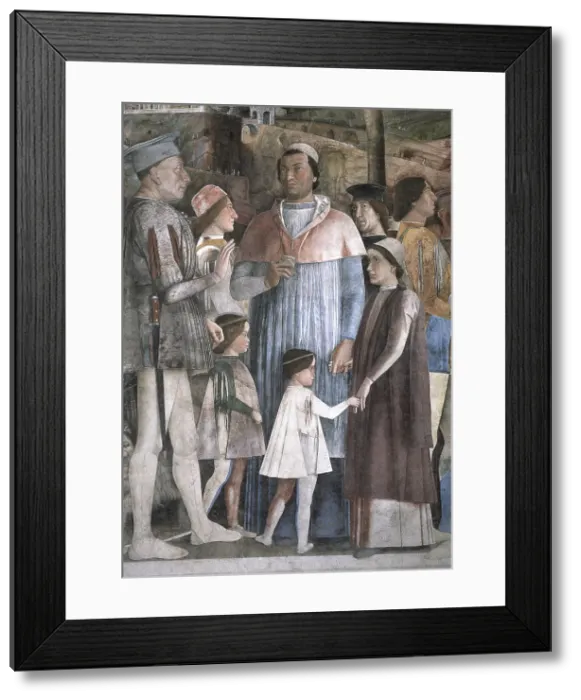Framed Print : Decoration for Bridal Chamber (Camera Picta), by Andrea Mantegna, 1465 - 1474, 15th Century, fresco and tempera - Italy, Lombardy, Mantua, Ducale Palace. Detail Framed Print : Decoration for Bridal Chamber (Camera Picta), by Andrea Mantegna, 1465 - 1474, 15th Century, fresco and tempera - Italy, Lombardy, Mantua, Ducale Palace. Detail