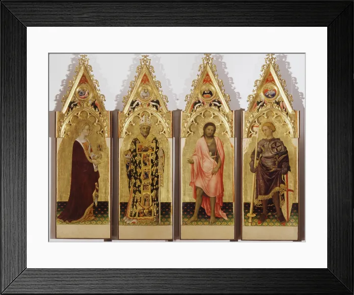 Framed Print : Gentile di Niccol known as Gentile da Fabriano, Quaratesi Polyptych, 1425, 15th Century, panel, Italy, Tuscany, Florence, Uffizi Gallery