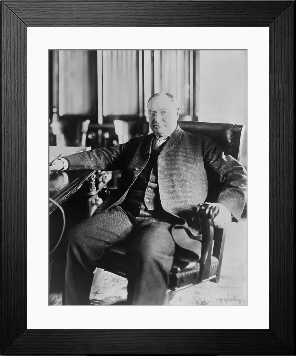 Framed Print : Vice President John Sherman in March 1909. When Sherman was President Tafts 1912 running mate, he died a week before the election