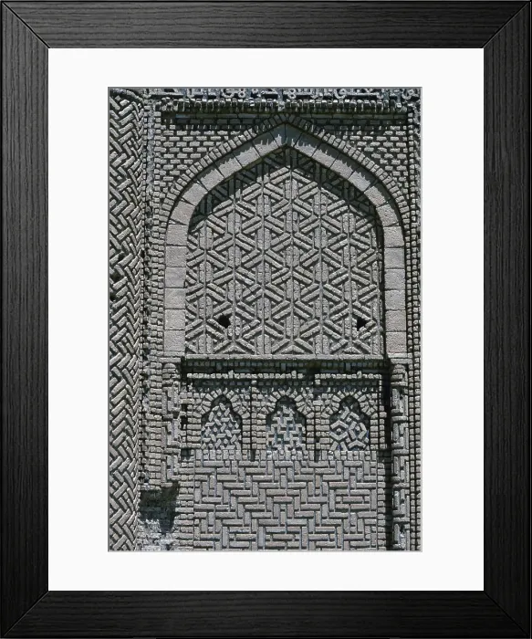 Framed Print : Detail of the Tomb Tower, 1093, 11th Century, mixed technique - Detail