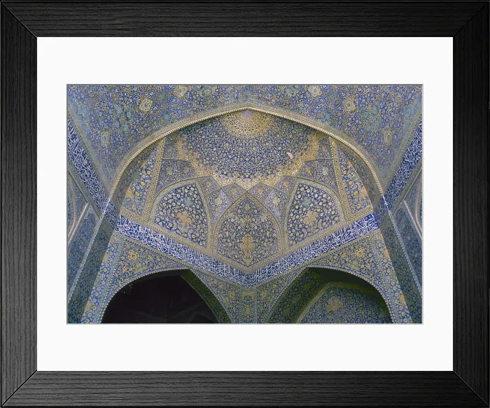 Framed Print : Shah Mosque (Masjid-e Shah), 1612-1638, 17th Century, mixed technique - Detail