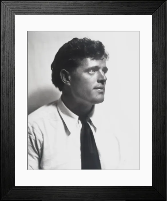 Framed Print : Jack London, American novelist, and part of the radical literary group The Crowd in San Francisco. Portrait by Arnold Genthe, 1906-1916 (BSLOC_2016_11_146)