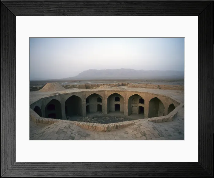 Framed Print : Caravansary (Robat-e Zeid ad-Din Han), 17th-18th Century, brickwork - Whole artwork view