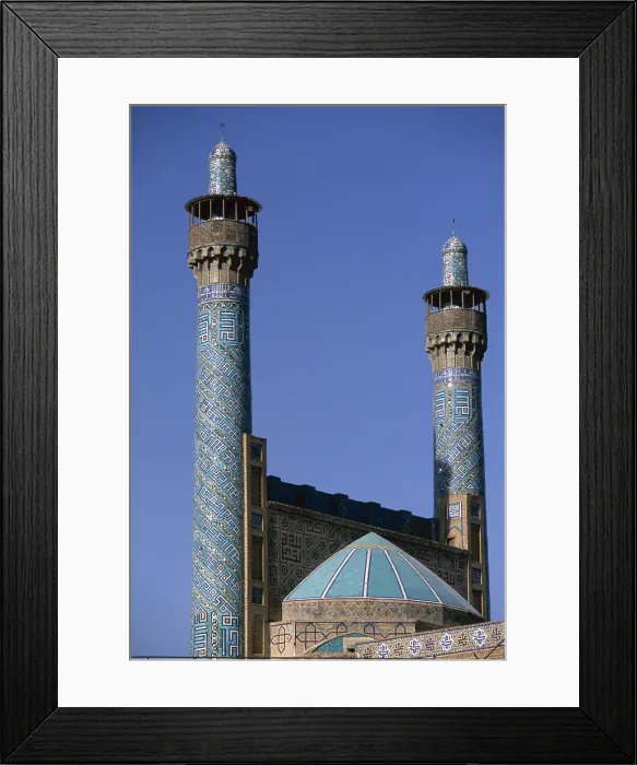 Framed Print : Shah Mosque, 1612-1638, 17th Century, mixed technique - Whole artwork view Framed Print : Shah Mosque, 1612-1638, 17th Century, mixed technique - Whole artwork view
