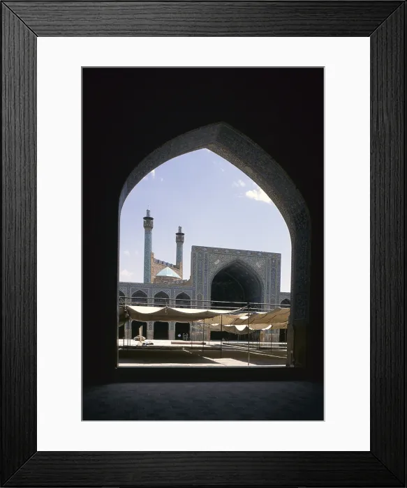 Framed Print : Shah Mosque, 1612-1638, 17th Century, mixed technique - Whole artwork view