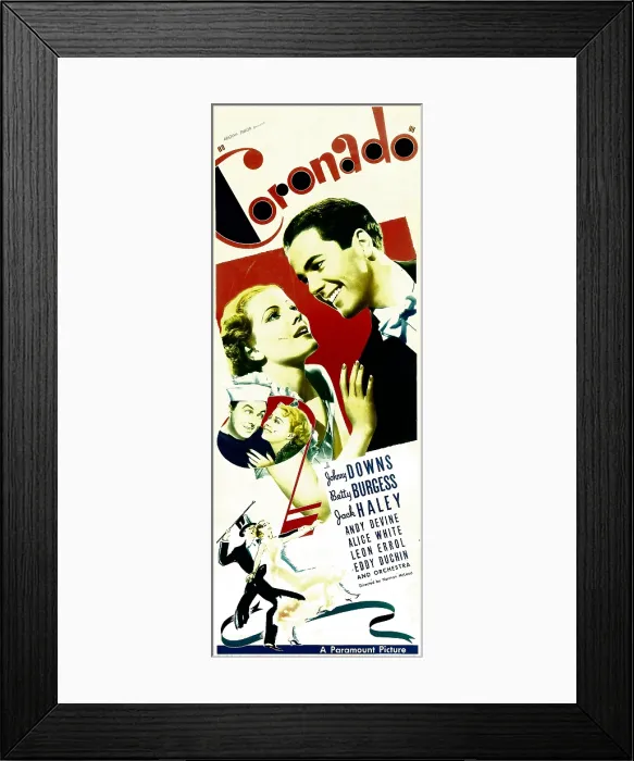 Framed Print : CORONADO, top from left: Betty Burgess, Johnny Downs, bottom from left: Jack Haley, Alice White, 1935 Framed Print : CORONADO, top from left: Betty Burgess, Johnny Downs, bottom from left: Jack Haley, Alice White, 1935
