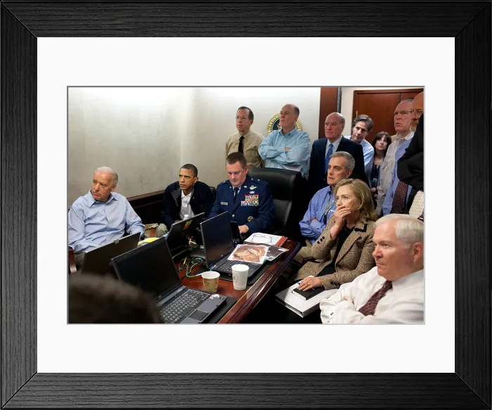 Framed Print : Operation Neptune's Spear, the mission against Osama bin Laden, May 1, 2011
