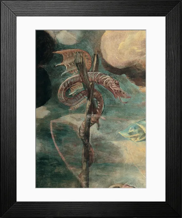 Framed Print : Robusti Jacopo known as Tintoretto, The Brazen Serpent, 1575, 16th Century, fresco, Italy, Veneto, Venice, Scuola Grande di San Rocco, Upper Hall