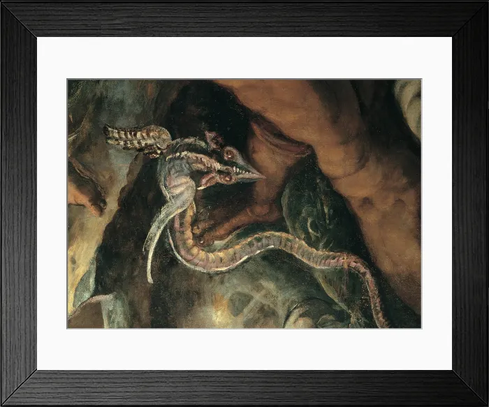 Framed Print : Robusti Jacopo known as Tintoretto, The Brazen Serpent, 1575, 16th Century, fresco, Italy, Veneto, Venice, Scuola Grande di San Rocco, Upper Hall