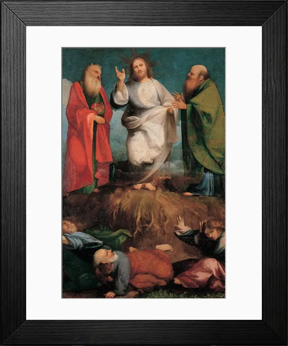 Framed Print : Sacchis Giovanni Antonio de known as il Pordenone, The Transfiguration, 1510 - 1512, 16th Century, tempera on panel, Italy, Lombardy, Milan, Brera Art Gallery Framed Print : Sacchis Giovanni Antonio de known as il Pordenone, The Transfiguration, 1510 - 1512, 16th Century, tempera on panel, Italy, Lombardy, Milan, Brera Art Gallery