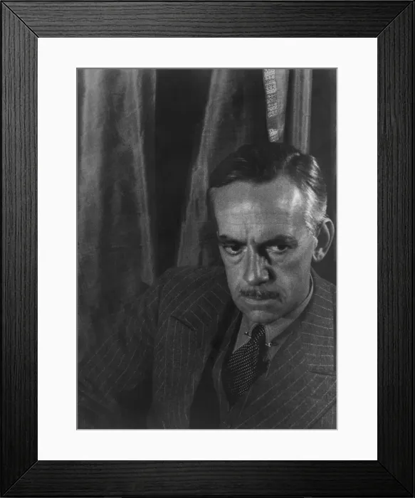 Framed Print : Eugene ONeill, American dramatist and winner of the 1936 Nobel Prize for Literature. 1933 photo by Carl Van Vechten (BSLOC_2016_11_156)