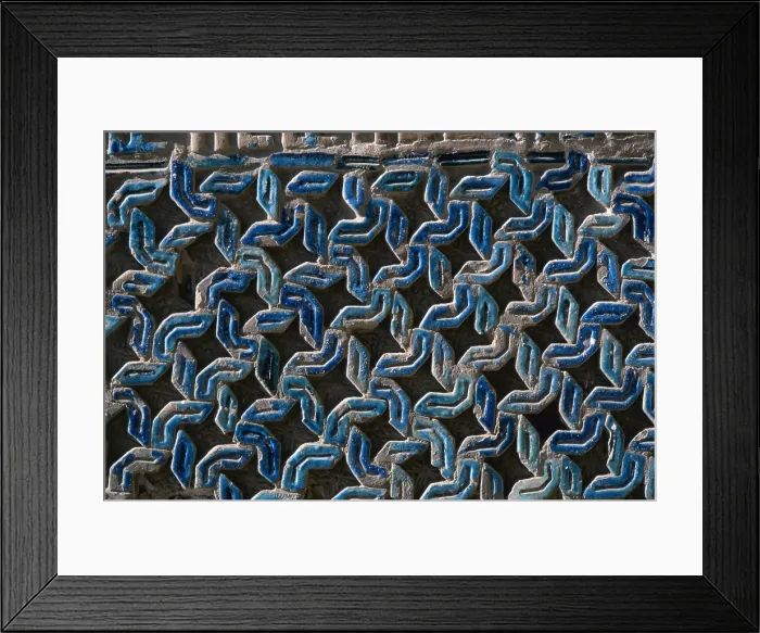 Framed Print : Friday Mosque, 14th Century, brickwork - Detail Framed Print : Friday Mosque, 14th Century, brickwork - Detail