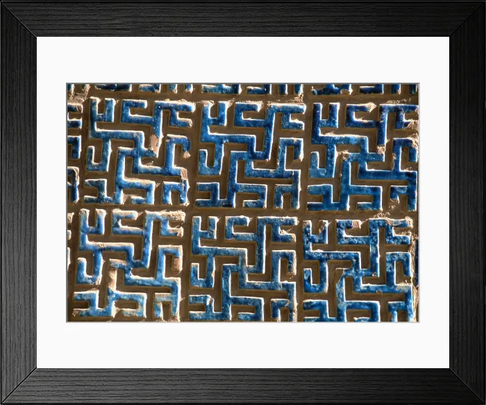 Framed Print : Architectural Complex of the Sheiykh Bayazid, 12th-14th Century, ceramic - Detail