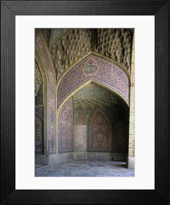 Framed Print : Detail of the Iwan of the Mosque of Nasir al-Mulk, 1876-1887, 19th Century, mixed technique - Whole artwork view