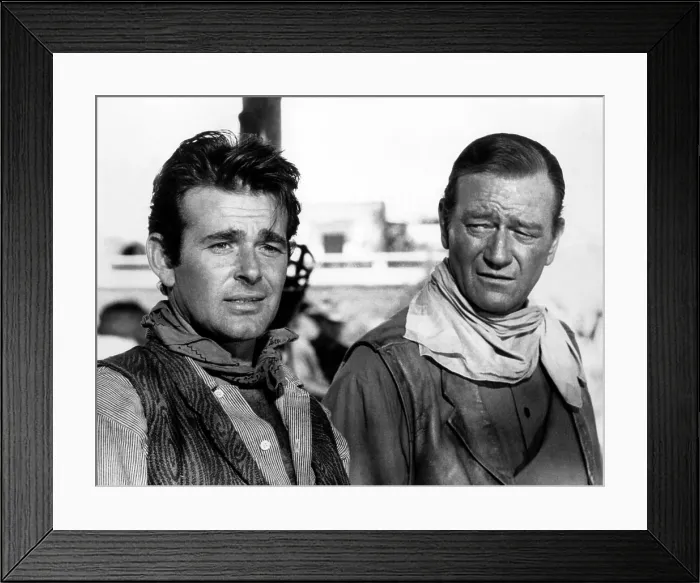 Framed Print : THE COMANCHEROS, from left: Stuart Whitman, John Wayne, 1961, TM and Copyright (c) 20th Century-Fox Film Corp. All Rights Reserved Framed Print : THE COMANCHEROS, from left: Stuart Whitman, John Wayne, 1961, TM and Copyright (c) 20th Century-Fox Film Corp. All Rights Reserved