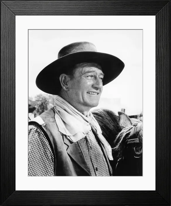 Framed Print : THE COMANCHEROS, John Wayne, 1961, TM and Copyright 20th Century-Fox Film Corp. All Rights Reserved