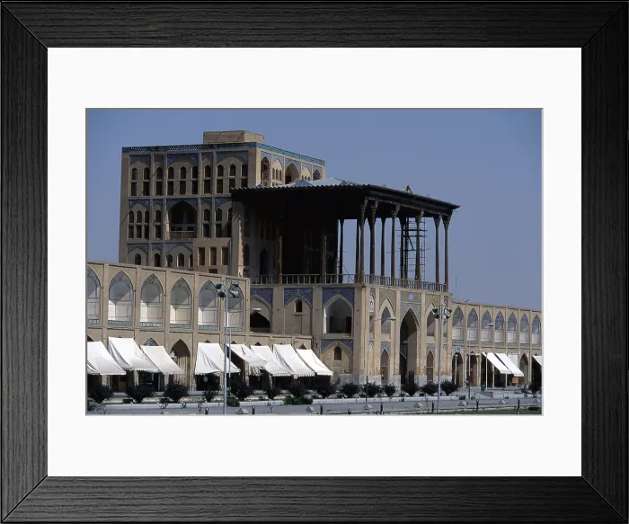 Framed Print : Ali Qapu Palace, 17th Century, mixed technique - Whole artwork view