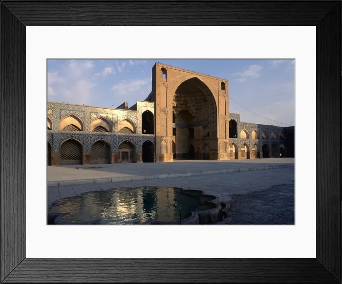 Framed Print : Eastern Riwak of the Friday Mosque (Masijd-i jami), 12th-15th Century, mixed technique - Whole artwork view