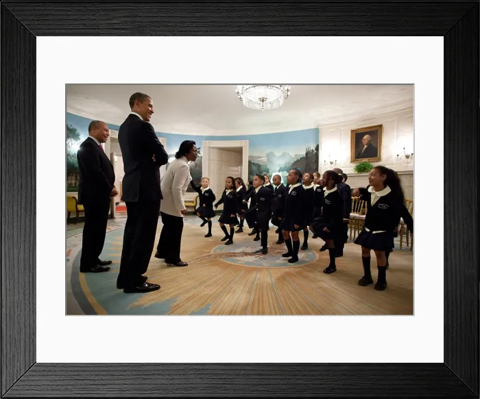 Framed Print : Students from Orchard Gardens K-8 School perform Dr. Martin Luther King Jr.'s I Have a Dream speech. President Barack Obama and Massachusetts Gov Framed Print : Students from Orchard Gardens K-8 School perform Dr. Martin Luther King Jr.'s I Have a Dream speech. President Barack Obama and Massachusetts Gov