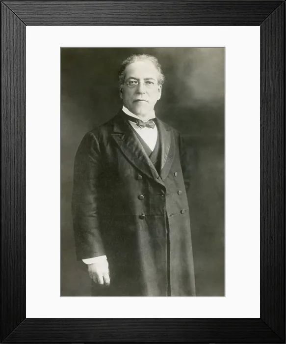 Framed Print : Samuel Gompers, American labor union leader who founded the American Federation of Labor in 1886. Photo c. 1900-1910 (BSLOC_2018_4_221)