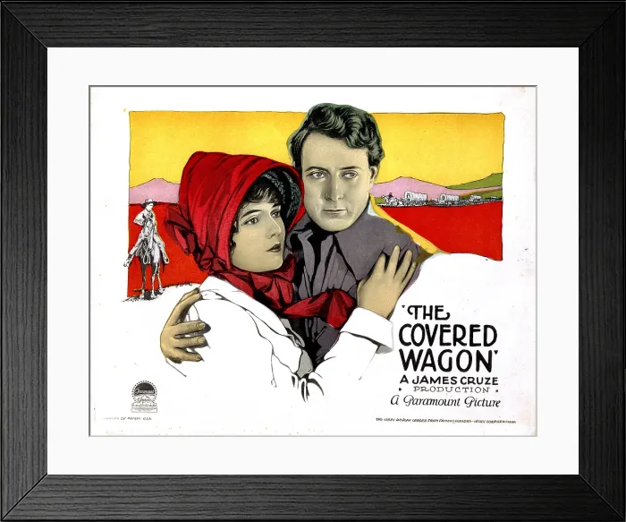 Framed Print : THE COVERED WAGON, from left, Lois Wilson, J. Warren Kerrigan, 1923 Framed Print : THE COVERED WAGON, from left, Lois Wilson, J. Warren Kerrigan, 1923