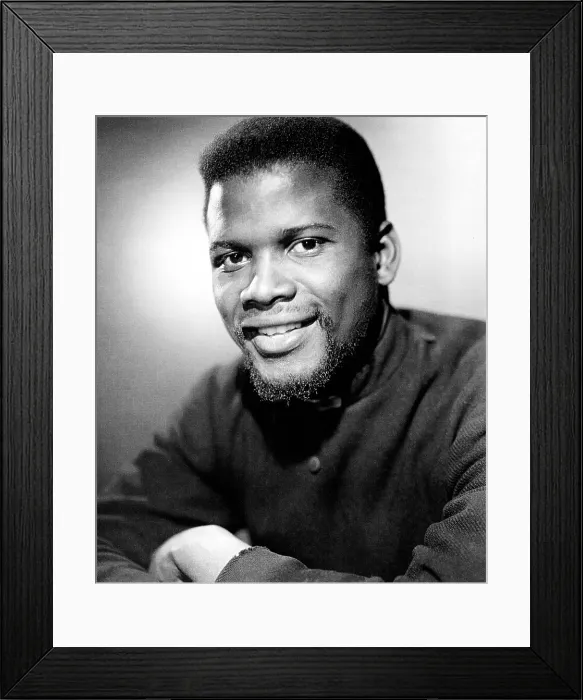 Framed Print : CRY, THE BELOVED COUNTRY, Sidney Poitier, 1952
