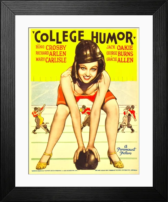Framed Print : COLLEGE HUMOR, Mary Carlisle on midget window card, 1933